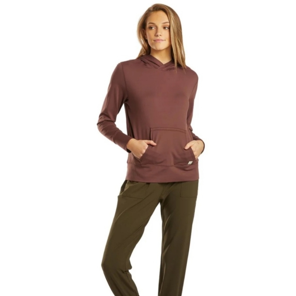 Vuori Halo Performance Pullover Hoodie Light Gray L - Picture 11 of 13